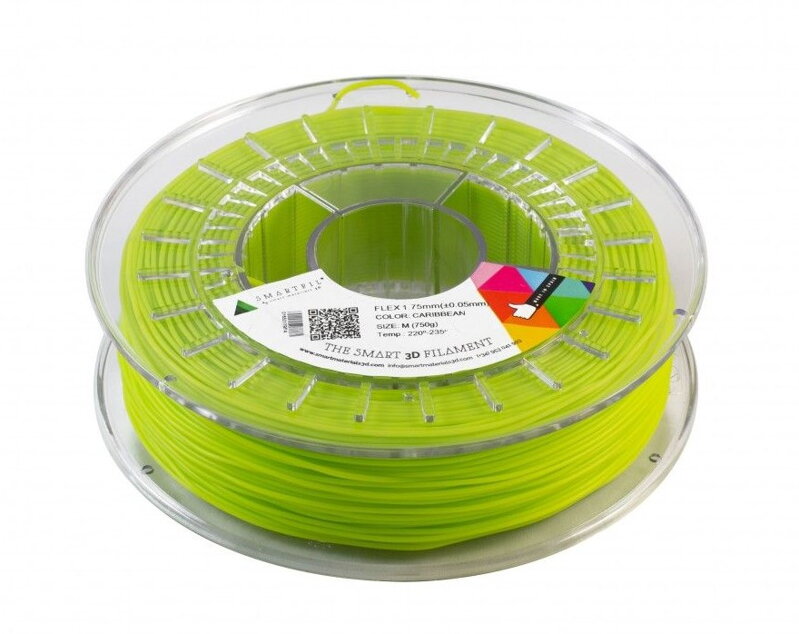 Flex Filament Caribbean Green 1,75 mm Cewka SmartFil: 0,33 kg Flex Filament Caribbean Green 1,75 mm Cewka SmartFil: 0,33 kg