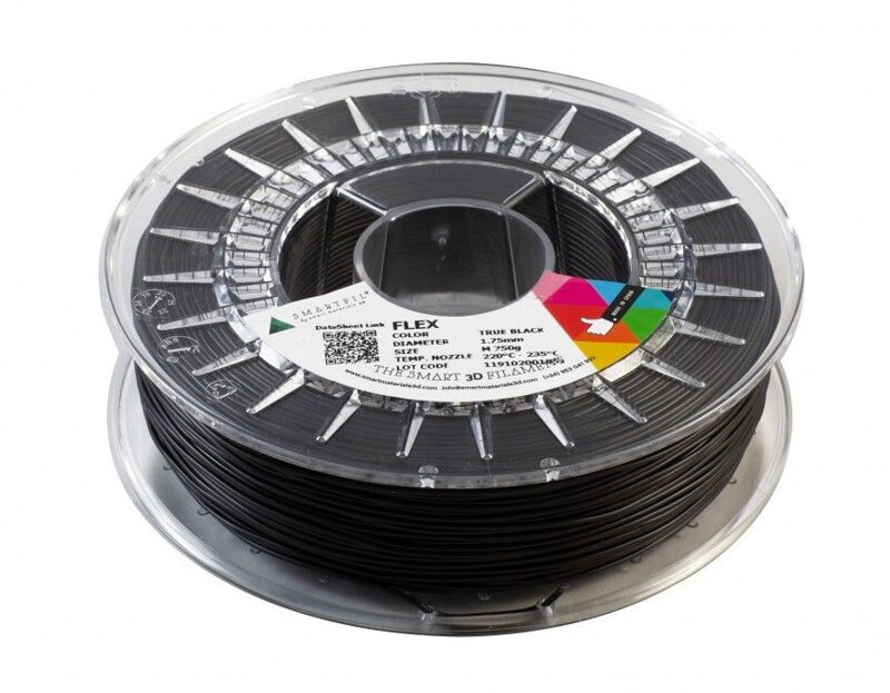Flex filamentu czarny 2,85 mm SmartFil 750 g Flex filamentu czarny 2,85 mm SmartFil 750 g