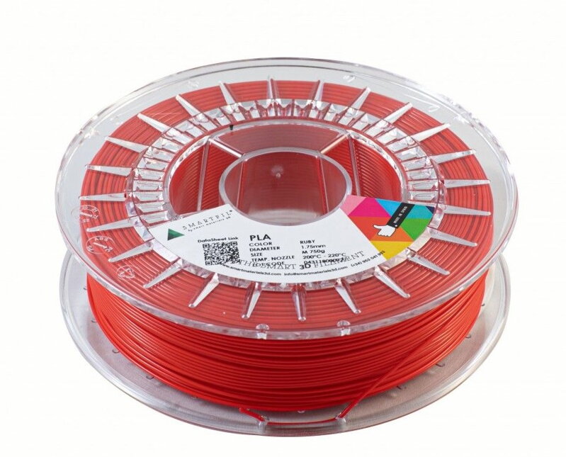 Plaament Rubin Rube 1,75 mm Smartfil 1kg Plaament Rubin Rube 1,75 mm Smartfil 1kg