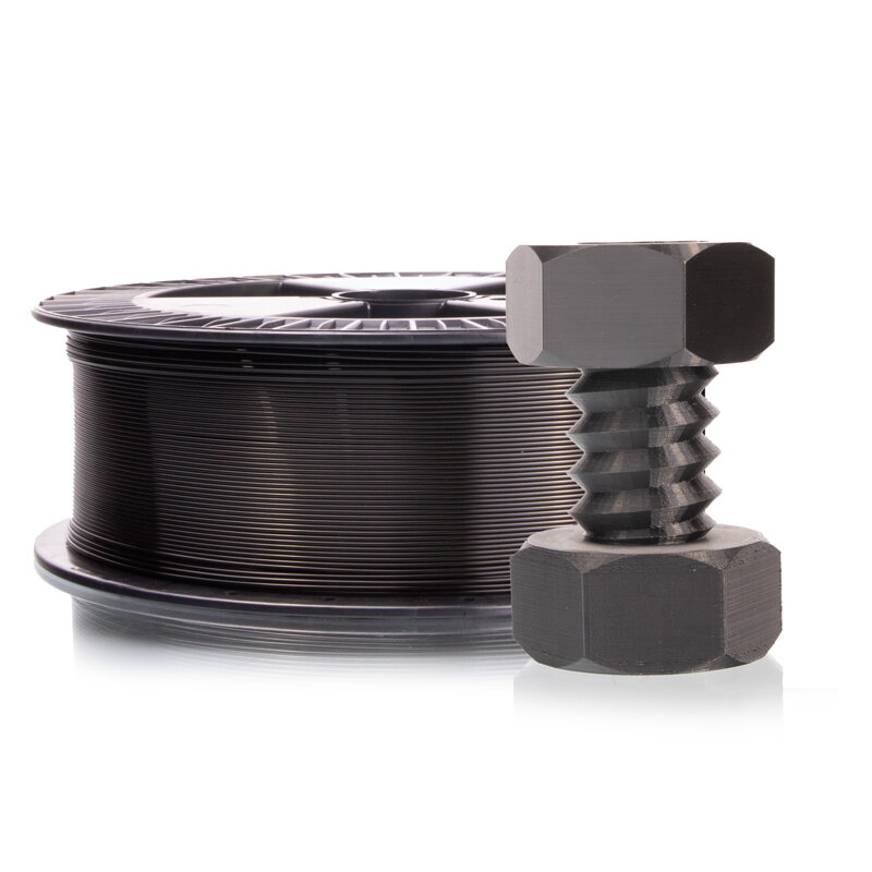 Filament-PM PET-G Press String Black 1,75 mm 2 kg Filament PM