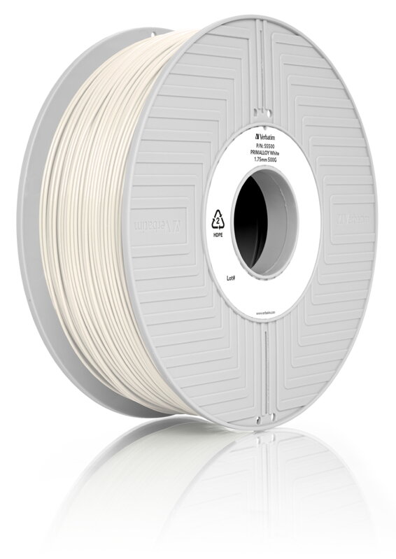 Tefabloc TPE Filament 1,75 mm White Verbatim 0,5 kg Tefabloc TPE Filament 1,75 mm White Verbatim 0,5 kg