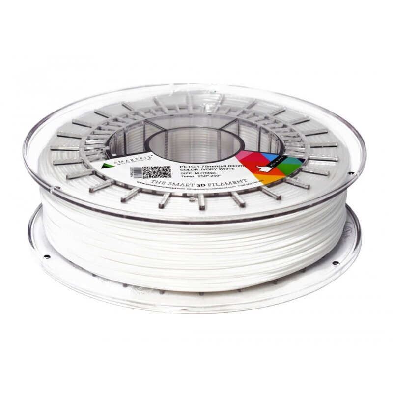 Petg Filament White 1,75 mm Smartfil 750 g