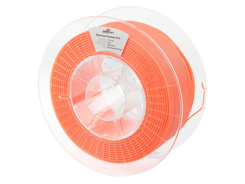 PLA Drukowanie Fluorescencyjne pomarańczowe 1,75 mm Widmo 1 kg PLA Drukowanie Fluorescencyjne pomarańczowe 1,75 mm Widmo 1 kg
