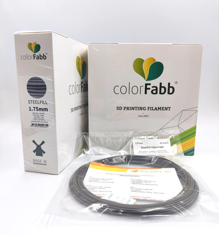 Próbka 15 metrów - metalowy włókno steelfill 1 75 mm ColorFabb Próbka 15 metrów - metalowy włókno steelfill 1 75 mm ColorFabb