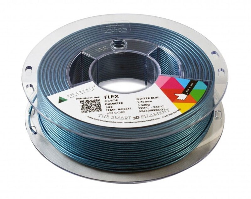 Flex Filament Shimmering Blue Blost Blue 1,75 mm Smartfil Flex Filament Shimmering Blue Blost Blue 1,75 mm Smartfil