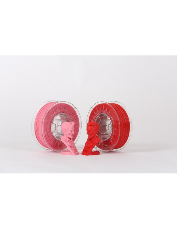Print With Smile - PLA Duo Pack - 1,75 mm - różowy/ czerwony - 2 x 500 g