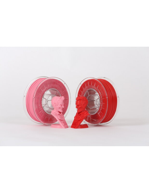 Print With Smile - PLA Duo Pack - 1,75 mm - różowy/czerwony - 2 x 1000 g