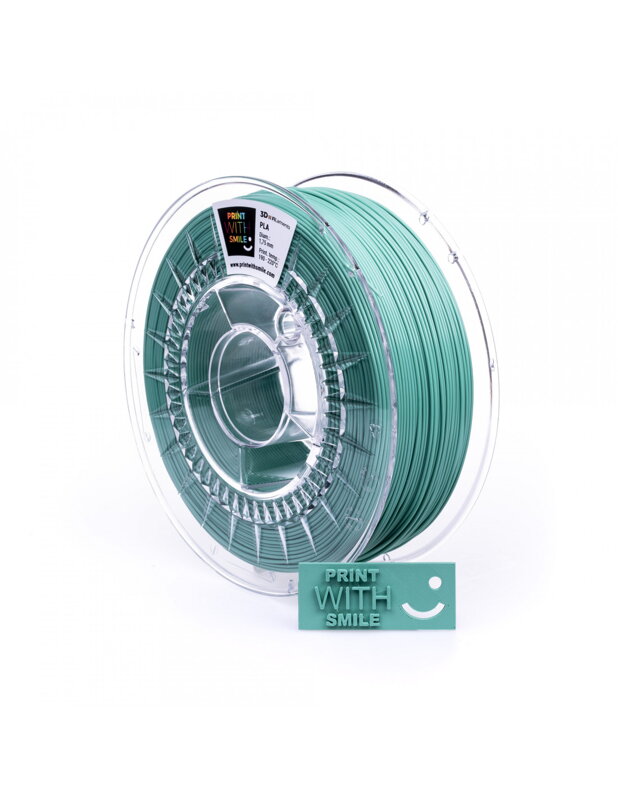 Print With Smile - PLA - 1,75 mm - świeża mięta - 1000 g Print With Smile - PLA - 1,75 mm - świeża mięta - 1000 g