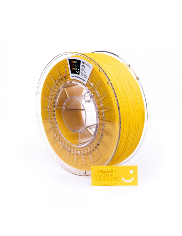 Print With Smile - Abs - 1,75 mm - żółty 1 kg Print With Smile - Abs - 1,75 mm - żółty 1 kg
