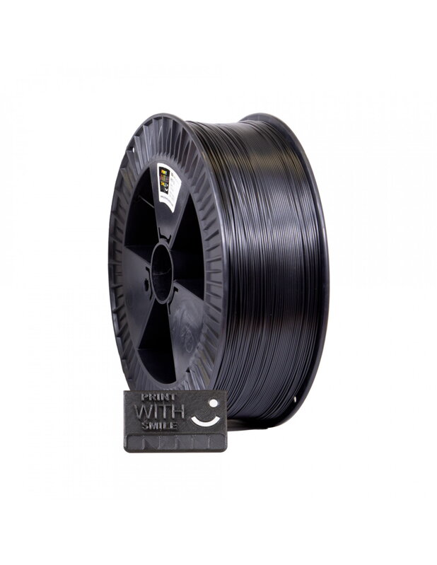 Print With Smile - Pet -G - 1,75 mm - Satine Black - 3000 g Print With Smile - Pet -G - 1,75 mm - Satine Black - 3000 g